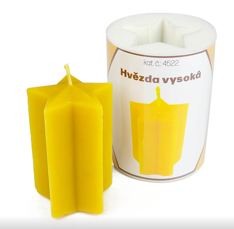 Silik�nov� forma na svie�ky - Hviezda vysok�