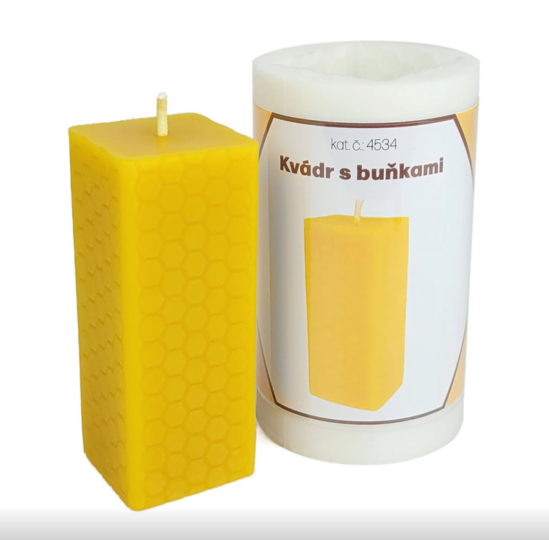 Silik�nov� forma na svie�ky - Kv�der s bunkami 10cm