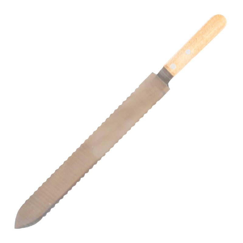 Odviečkovací nôž zubatý s drevenou rúčkou