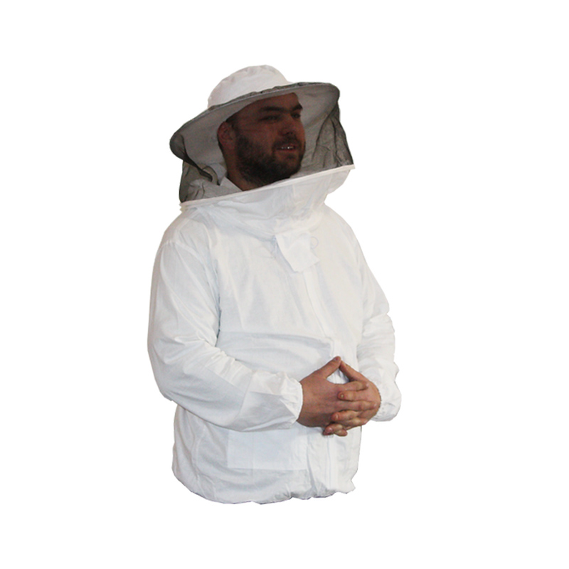 Včelárska bunda so zipsom a klobúkom